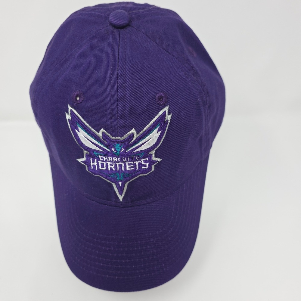 NBA Charlotte Hornets Hat OSFM Basketball Fan Gear Cotton Adjustable Purple